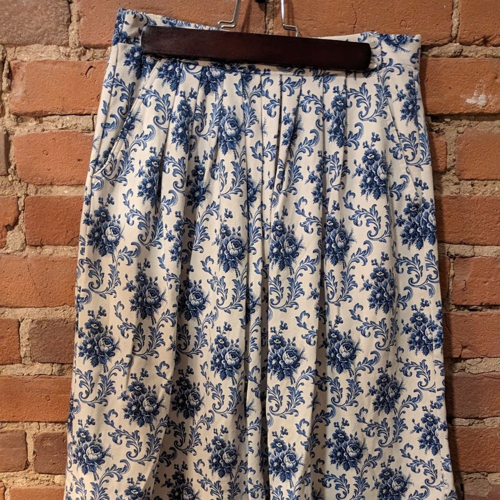 Vintage baroque floral skirt